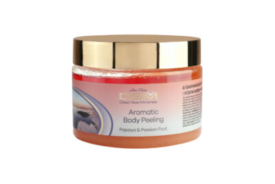 Aromatic Body Peeling scented with fine odors of tropic Papaya and Passion Fruit